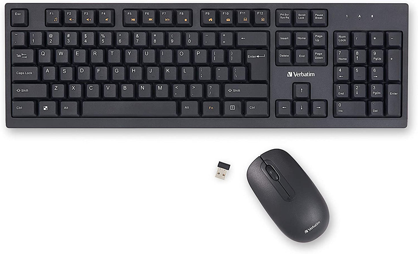 Verbatim USB Wireless Keyboard and Mouse Combo Wireless Keyboard &amp; Mouse