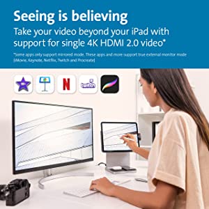 Kensington iPad Docking Station - StudioDock for 12.9" iPad Pro (2018/2020/2021/2022) (K39160WW)