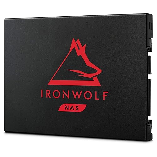 Seagate IronWolf 125 SSD 4TB NAS Internal Solid State Drive - 2.5 Inch SATA 6Gb/s speeds of up to 560MB/s, 24x7 performance with Rescue Service (ZA4000NM1A002) SATA SSD 4TB