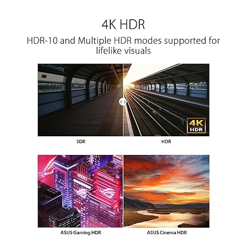 ASUS 31.5” 4K HDR Eye Care Monitor (VP327Q) – UHD (3840 x 2160), 99% sRGB, HDR-10, Adaptive-Sync, Speakers, DisplayPort, HDMI, Flicker Free, Blue Light Filter, VESA Mountable