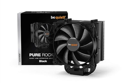 be quiet! Pure Rock 2 Black (BK007), 150W TDP, CPU Cooler, Intel-1700/1200/2066/1150/1151/1155/2011(-3) Square ILM, AMD-AM4