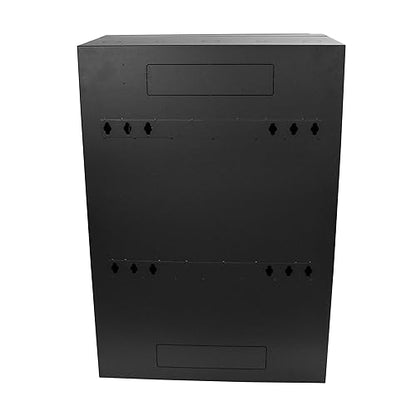 StarTech.com 8U 19 Vertical Wall Mount Server Rack Cabinet - Low Profile (15) - 30 Deep Locking Network Enclosure w/2U for Switch Patch Panel Router Mounting IT/Data Cabinet Assembled (RK830WALVS)