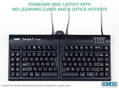 Kinesis USB Freestyle2 Keyboard for Mac (20 Extended Separation)