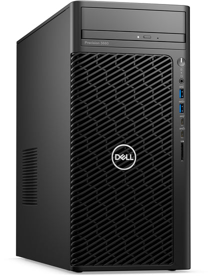 DELL Desktop PC Precision 3660 Tower Intel Core i7 13700 16-Core 5.2GHz 2.1 GHz 16GB DDR5 512 GB SSD NVIDIA T1000 4GB GDDR6 Windows 11 Pro