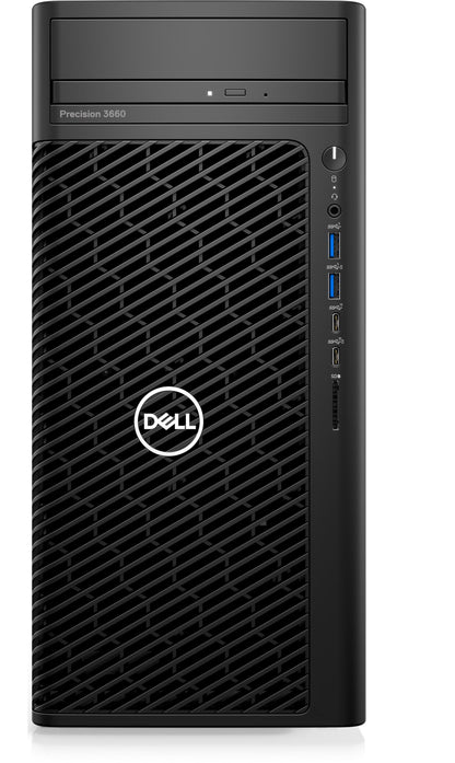 DELL Desktop PC Precision 3660 Tower Intel Core i7 13700 16-Core 5.2GHz 2.1 GHz 16GB DDR5 512 GB SSD AMD Radeon Pro W6400 4GB Windows 11 Pro