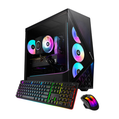 iBUYPOWER Gaming Desktop PC SBI7N56T04 Intel Core Ultra 7 265F 32GB DDR5 2TB NVMe SSD GeForce RTX 5060 Ti Windows 11 Home