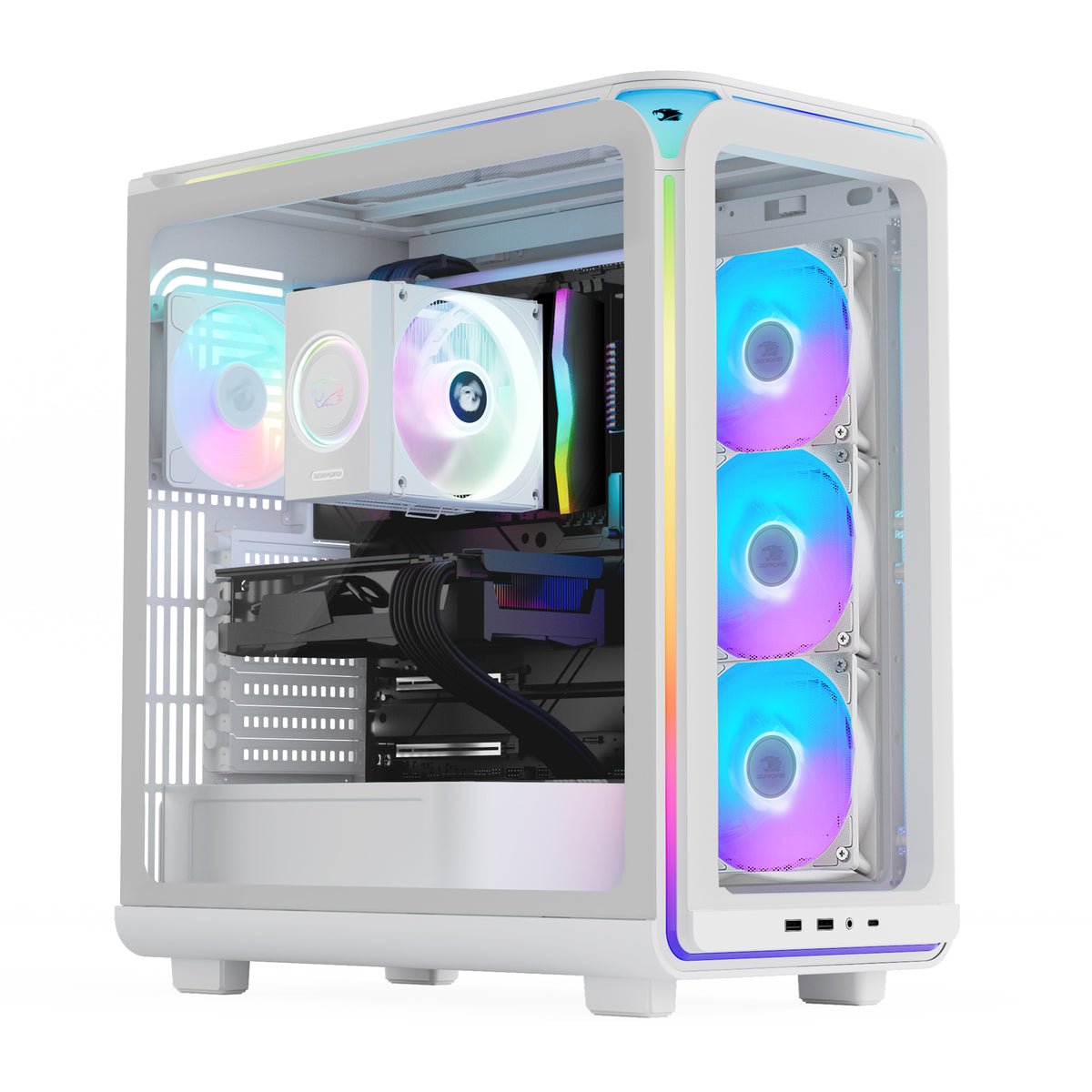 iBUYPOWER Gaming Desktop PC EXWA7N5601 AMD Ryzen 7 8700F 16GB DDR5 1TB NVMe SSD GeForce RTX 5060 Windows 11 Home