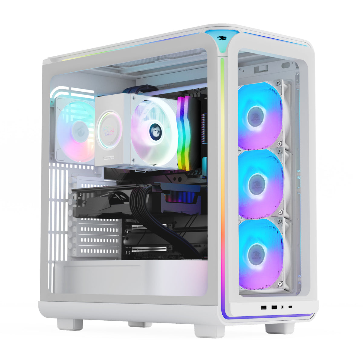iBUYPOWER Gaming Desktop PC EXWA7N5701 AMD Ryzen 7 9700F 32GB DDR5 1TB NVMe SSD GeForce RTX 5070 Windows 11 Home