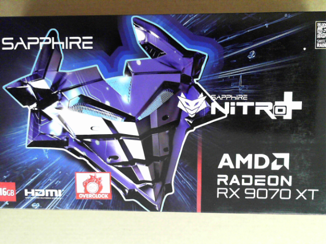 OPEN BOX - Sapphire 11348-01-20G Nitro+ AMD Radeon™ RX 9070 XT Gaming OC Graphics Card with 16GB GDDR6, AMD RDNA 4