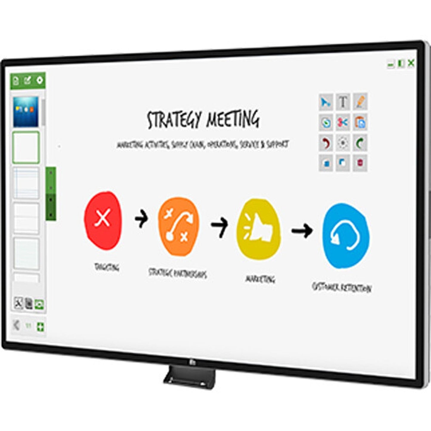 Elo 5553L - 55" 4K Touchscreen Signage with Anti-Glare Glass - 40 Touch, 3840 x 2160, Black 55-inch (4K) Anti-Glare Glass