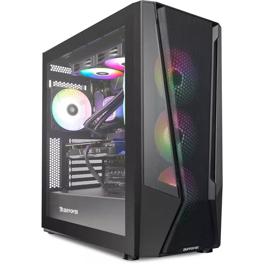 iBUYPOWER TraceMeshA7N46T01 Ryzen 7 7700 3.8GHz NVIDIA GeForce RTX 4060Ti 8GB 16GB RAM 1TB SSD Win 11 Home Black