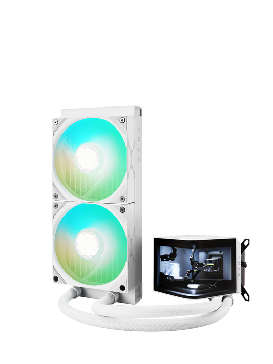 TRYX Panorama 240 Muti-Compatible ARGB AIO Cooler (White) L-P240A-AS2M-G0W