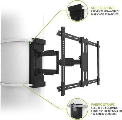 Kanto PSC350 Full Motion Column & Pillar TV Mount for 37 to 75 TVs - Black