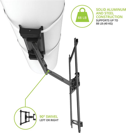 Kanto PSC350 Full Motion Column & Pillar TV Mount for 37 to 75 TVs - Black