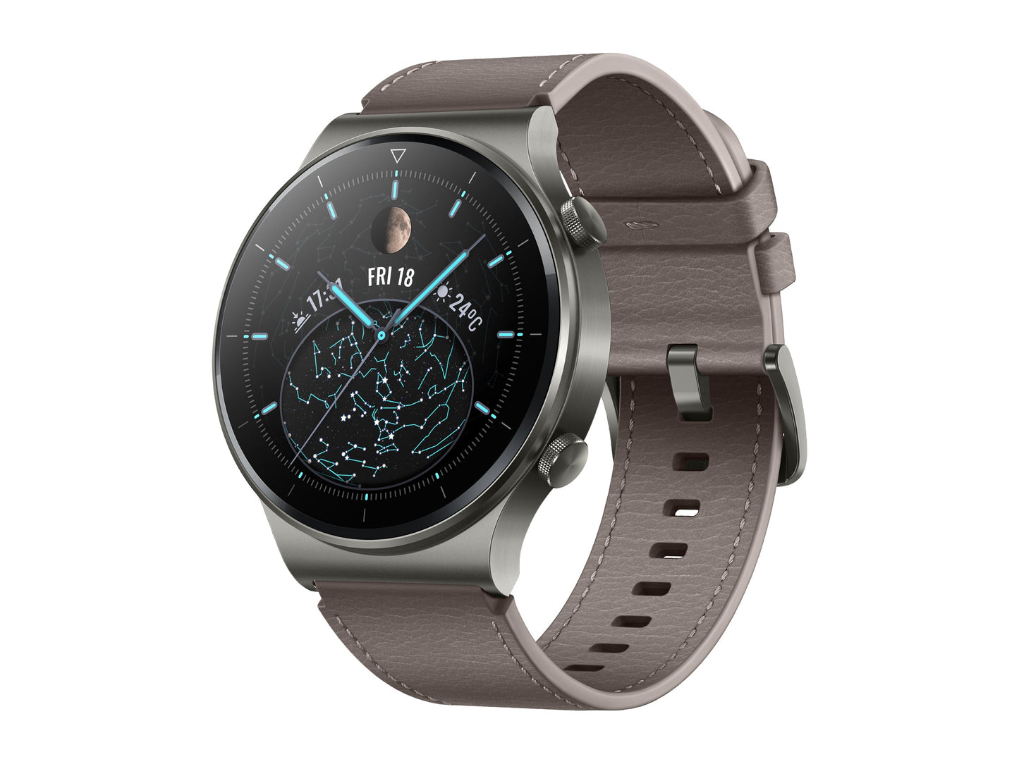 HUAWEI WATCH GT 2 Pro 46mm Nebula Gray, GPS, SpO2, 2-week Battery, Bluetooth Calling, Ski/Golf Modes (Canada Warranty)