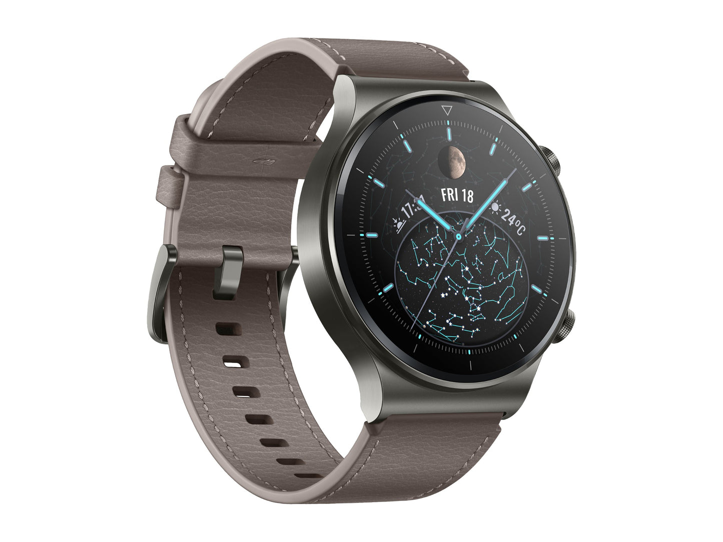 HUAWEI WATCH GT 2 Pro 46mm Nebula Gray, GPS, SpO2, 2-week Battery, Bluetooth Calling, Ski/Golf Modes (Canada Warranty)