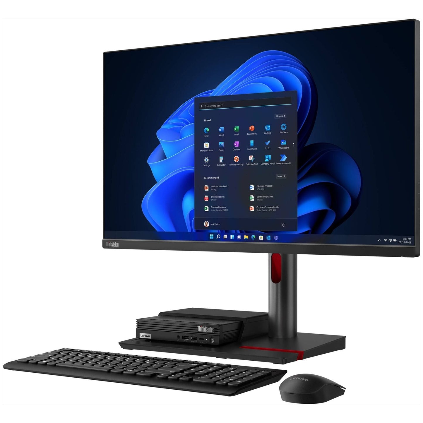 Lenovo ThinkCentre M90q Gen 3 11U50024US Desktop Computer - Intel Core i7 12th Gen i7-12700T 1.40 GHz - 16 GB RAM - 1 TB M.2 PCI Express NVMe 4.0 SSD - Intel Chip - Windows 11 Pro 64-bit - IEEE 802.11ax