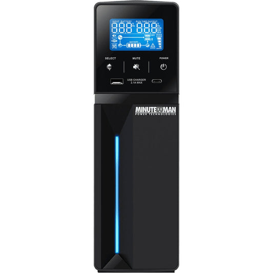 Minuteman Line-interactive Mini Tower Ups 1500va/900w 10-outlet