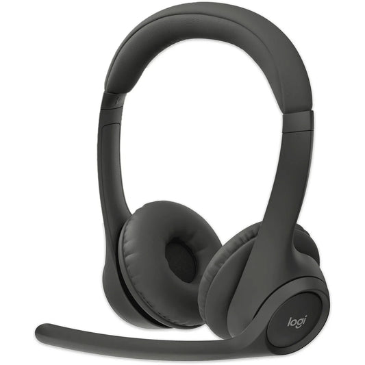 Logitech Zone 305 for Business, Wireless Bluetooth Headset With Microphone, for Google Meet, Google Voice, Zoom, Compatible With Windows, Mac, Chrome, Linux, iOS, iPadOS, Android, Black - Stereo - Wireless - Bluetooth