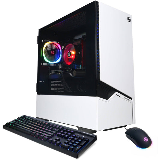 CyberPowerPC Gamer Master Gaming Desktop Computer - AMD Ryzen 5 9600X - 16 GB - 1 TB SSD - Mid-tower - White
