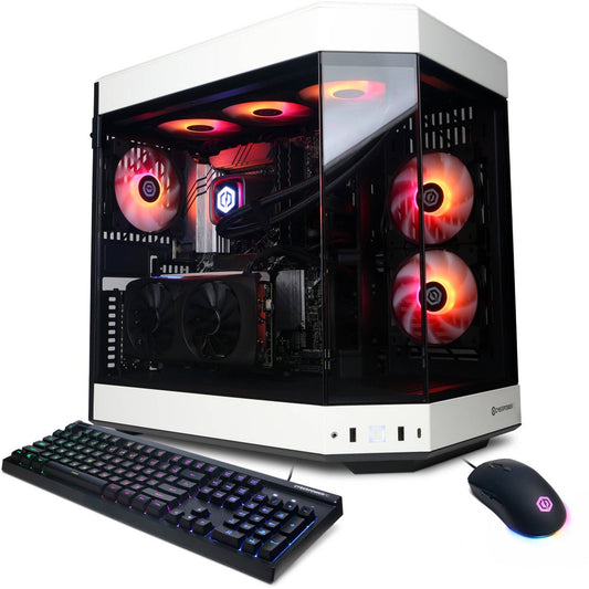 CyberPowerPC Gamer Supreme SLCAI8000CPG Desktop Computer - AMD Ryzen 9 9950X - 64 GB - 4 TB SSD - Mid-tower - White