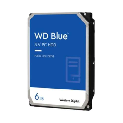 Western Digital WD60EZAZ Hard Drive - Blue 6 TB 3.5 Internal SATA (SATA/600) Desktop PC Device Supported 5400rpm 2 Year Warranty