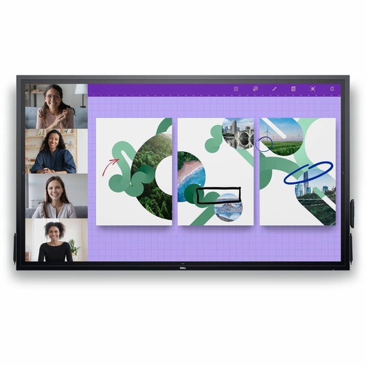 Dell P7524QT Collaboration Display - 75" LCD - InGlass - Touchscreen - 16:9 Aspect Ratio - 3840 x 2160 - LED - 350 Nit - 1,200:1 Contrast Ratio - 2160p - USB - HDMI - VGA