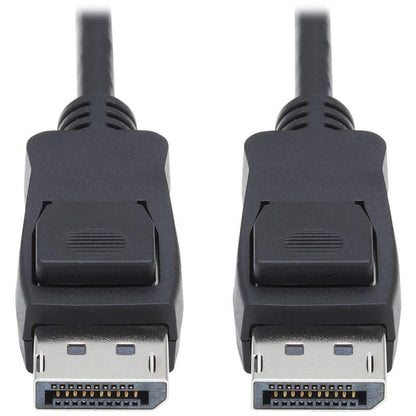 Tripp Lite DisplayPort 1.4 Cable With Latching Connectors, 8K, M/M, Black, 15 Ft