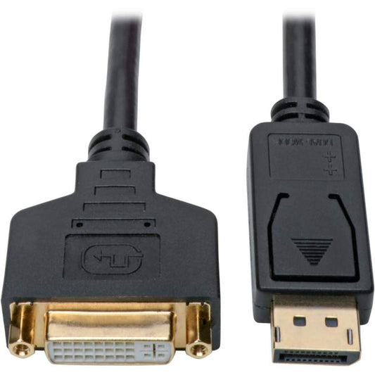 Tripp Lite DisplayPort To DVI Adapter Converter Cable M/F 1080P Black 1ft