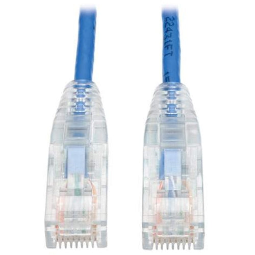 Tripp Lite Connectivity 2ft Cat6 Patch Cable Slim Blue Gigabit Molded Snagless Utp Pvc M/m