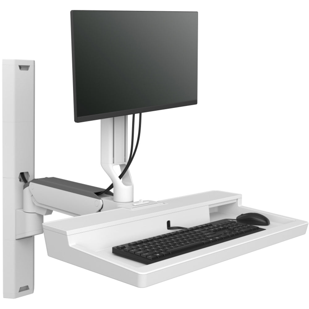 Ergotron Carefit Combo System - Wall Mount - Snow