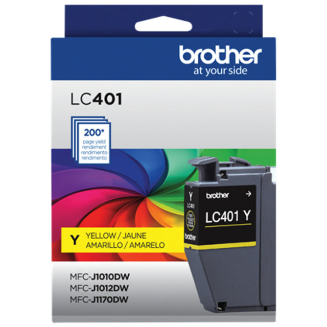 Brother LC401Y Standard Yield Yellow Ink Cartridge