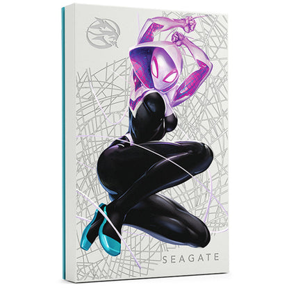 Seagate Ghost-Spider SE FireCuda 2TB External USB 3.2 Gen 1 Hard Drive With Pink LED Lighting