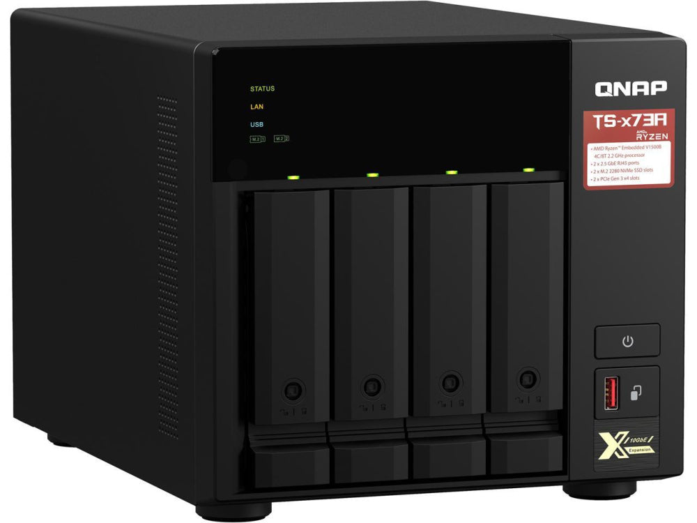 QNAP Systems TS-473A NAS Tower Ethernet LAN V1500B