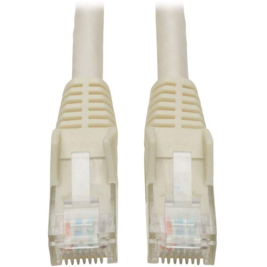 Tripp Lite 7ft Cat6 Patch Cable M/m White Gigabit Molded Snagless Pvc Rj45