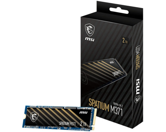 Msi Spatium M371 Nvme M.2 2tb 2000 Gb Pci Express 4.0 3d Nand (spatium M371 Nvme M.2 2tb)