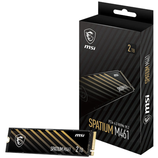 MSI Spatium M461 M.2 2000 GB PCI Express 4.0 3D NAND NVMe (SPATIUM M461 PCIE 4.0 NVME M.2 2TB)