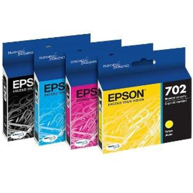 Epson DURABrite Ultra 702 Original Ink Cartridge - Multi-pack - Black, Cyan, Magenta, Yellow