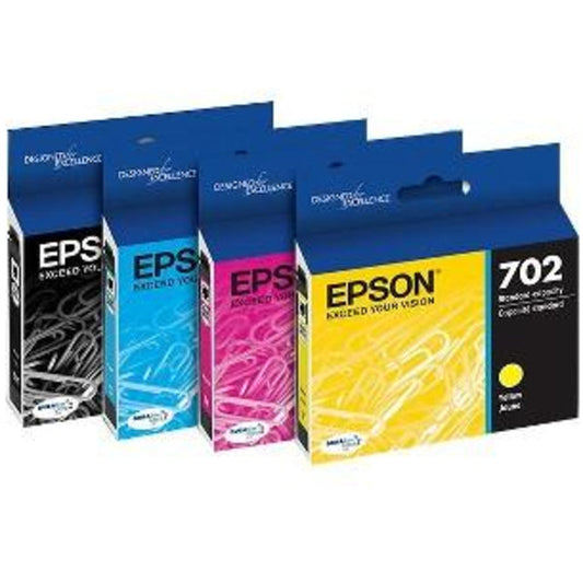 Epson DURABrite Ultra 702 Original Ink Cartridge - Multi-pack - Black, Cyan, Magenta, Yellow