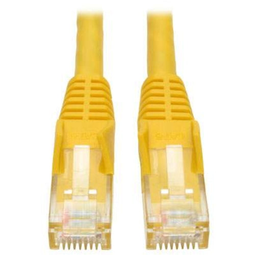Tripp Lite 2ft Cat6 Patch Cable M/m Yellow Gigabit Molded Snagless Pvc Rj45