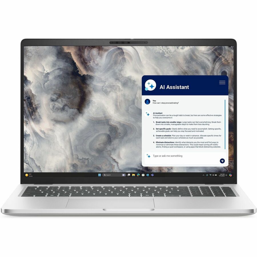 Dell Pro 16 Plus PB16250 16" Copilot+ PC Notebook - Full HD Plus - Intel Core Ultra 7 268V - vPro Technology - 32 GB - 1 TB SSD - English (US) Keyboard - Intel Chip - 1920 x 1200 - Windows 11 Pro