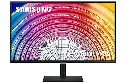 SAMSUNG ViewFinity S60A Series 24-Inch WQHD (2560x1440) Computer Monitor, 75Hz, HDMI, DisplayPort, HDR10 (1 Billion Colors), Height Adjustable Stand, TUV-Certified (LS24A608NANXGO),Black 24-inch 2023 Refresh Display + HDMI Ports
