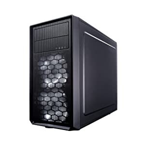 Fractal Design Focus Mini G - Mini Tower Computer Case - mATX - High Airflow - 2X Fractal Design Silent LL Series 120mm White LED Fans Included - USB 3.0 - Window Side Panel - Black Mini G ATX Mini Tower