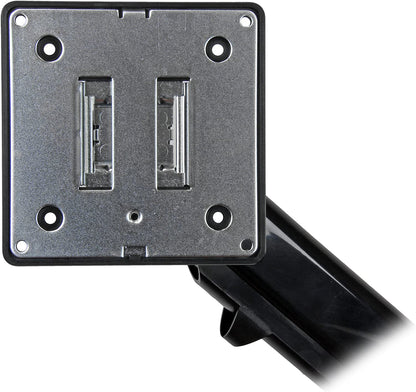 StarTech.com Desk Clamp Monitor Mount - Adjustable - Supports Monitors 12” to 34” - Full Motion Slim VESA Mount Monitor Arm - Desk &amp; Grommet Clamp -Black (ARMSLIM)