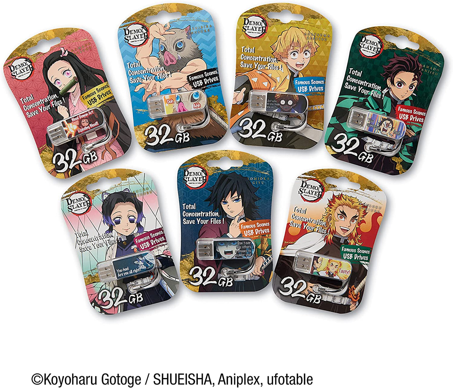 Verbatim Officially Licensed Limited Edition 32GB Demon Slayer: Kimetsu no Yaiba Thumb Drive - Tanjiro Kamado - Anime Design USB 3.0 Flash Drive