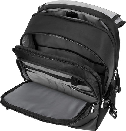 Targus Voyager II Travel and Commuter Business Backpack with Hideaway RainCover, Sternum &amp; Waist Buckled Straps, Trolley Strap, Padded Shock-Absorbing Protection for 17.3-Inch Laptop, Black (TSB953GL) Voyager II Backpack
