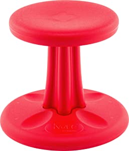 Kore design Kore Kids Preschool Wobble Chair - Flexible Seating Stool for Classroom, Preschool, Kindergarten &amp; Elementary School - Made in The USA - Age 4-5 yrs, Red (12in) Red Preschool (12in Tall)