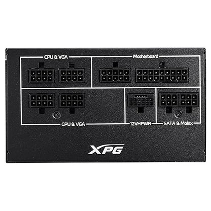 XPG Core Reactor II Modular PSU: ATX3.0-80 Plus Gold - ATX - Fully Modular Power Supply - 10 Year Warranty - 750 Watt(COREREACTORII750G-BKCUS) ATX3.0 750W