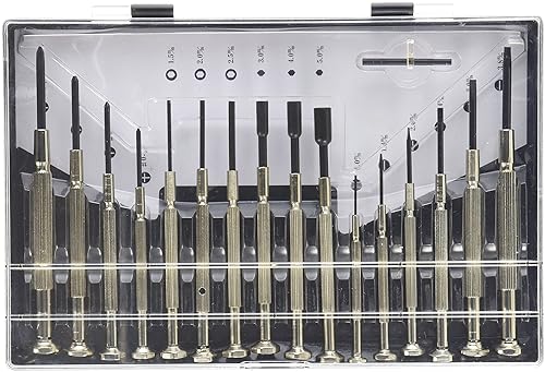 C2G 38014 16 Piece Jeweler Screwdriver Set, TAA Compliant