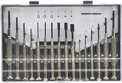 C2G 38014 16 Piece Jeweler Screwdriver Set, TAA Compliant